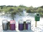 Litter and recycling bins at Studland Bay � Studland United Nudists